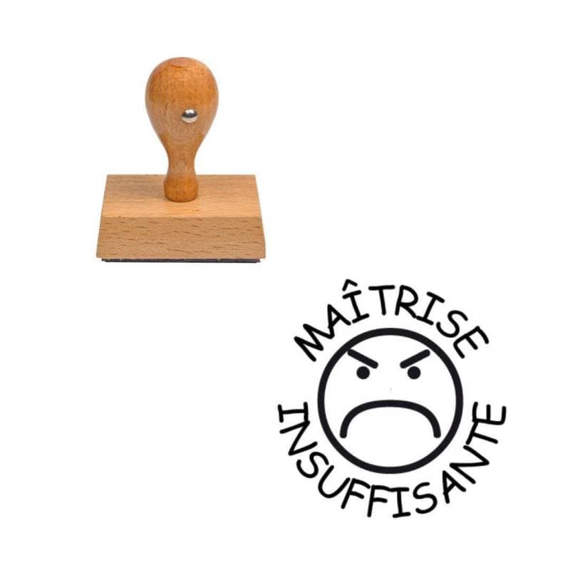 Tampon smiley maîtrise insuffisante colère n°241 — vue 1