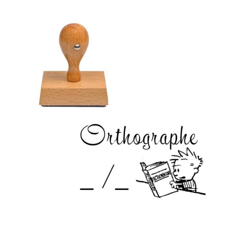 Tampon enseignant orthographe n°248 — vue 1