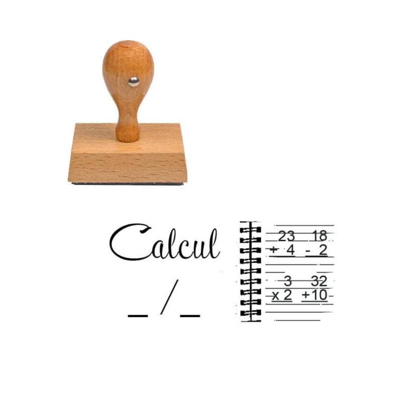 Tampon enseignant calcul n°249 — vue 1