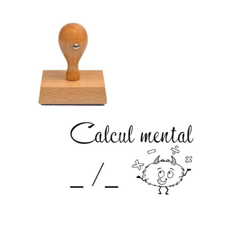 Tampon enseignant calcul mental n°250 — vue 1