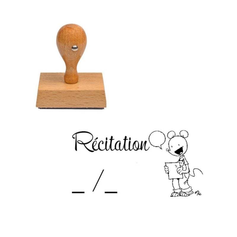 Tampon enseignant récitation n°251 — vue 1