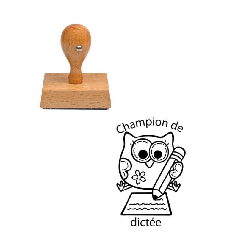 Tampon enseignant champion de dictée n°289 — vue 1