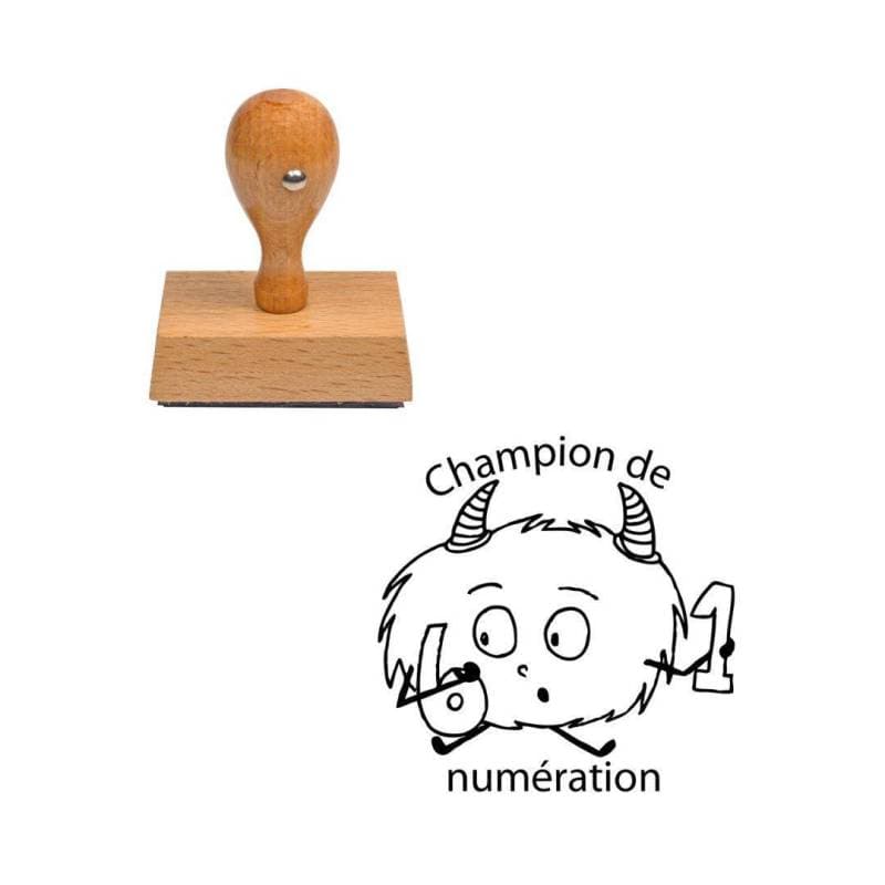 Tampon enseignant champion de numération n°290 — vue 1