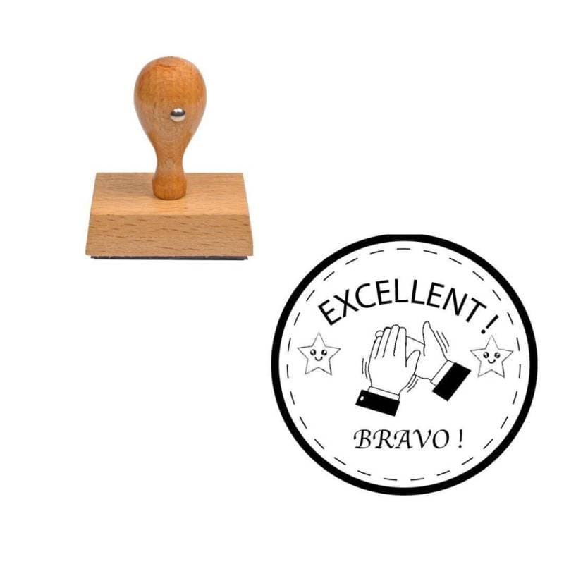 Tampon enseignant excellent / bravo n°312 — vue 1