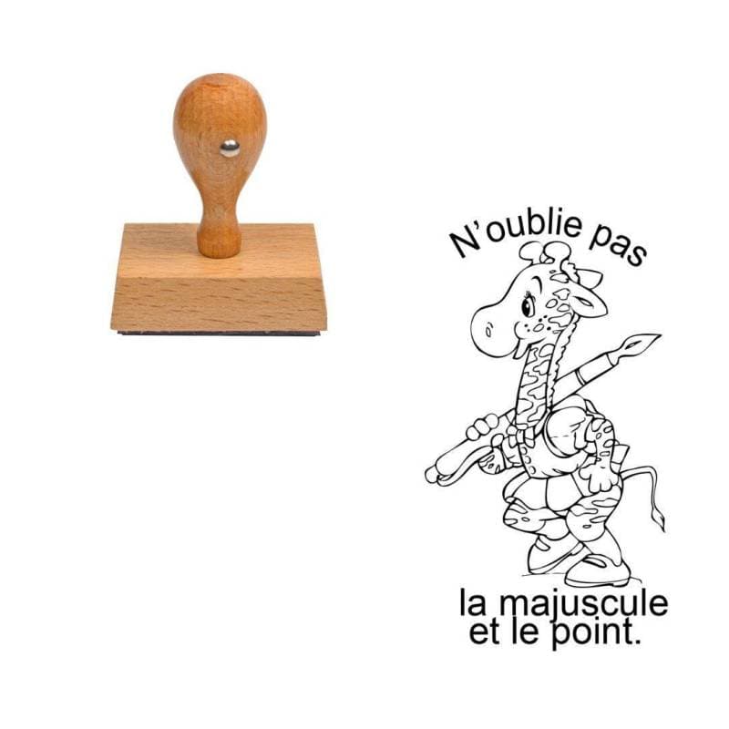 Tampon enseignant N'oublie pas la majuscule et le point n°331 — vue 1