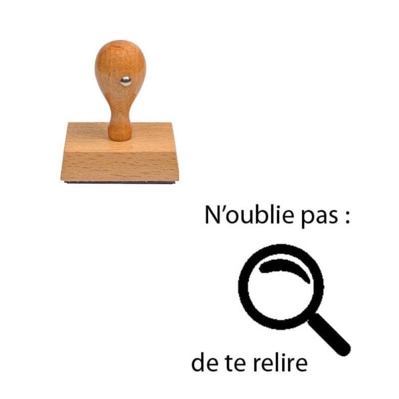 Tampon enseignant N'oublie pas de te relire n°364 — vue 1