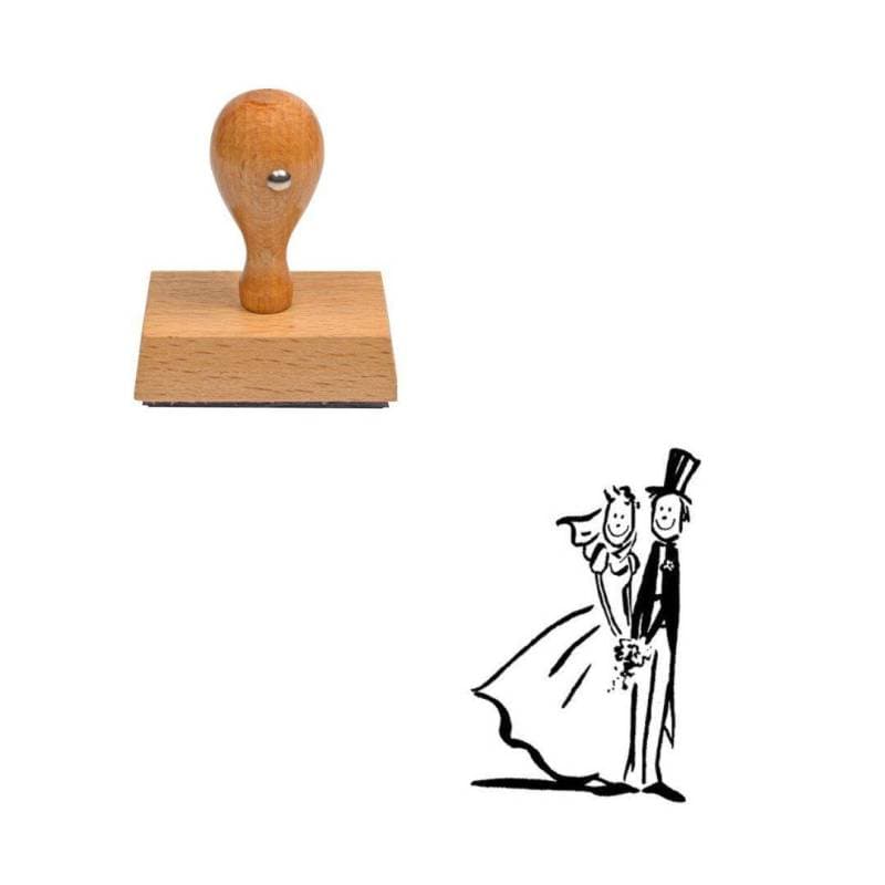 Tampon pour mariage Les mariés — vue 1