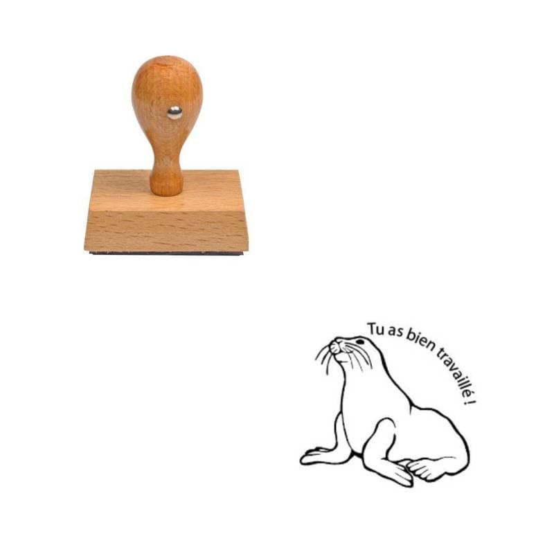 Tampon enseignant Tu as bien travaillé n°378 — vue 1