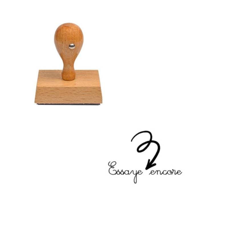 Tampon enseignant Essaye encore n°384 — vue 1