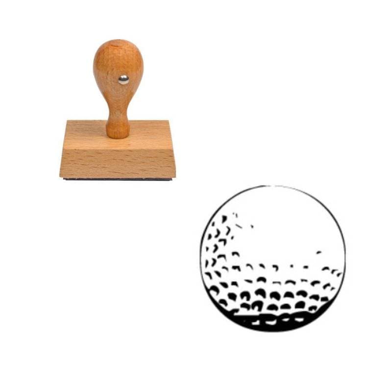 Tampon sport balle de golf en bois — vue 1