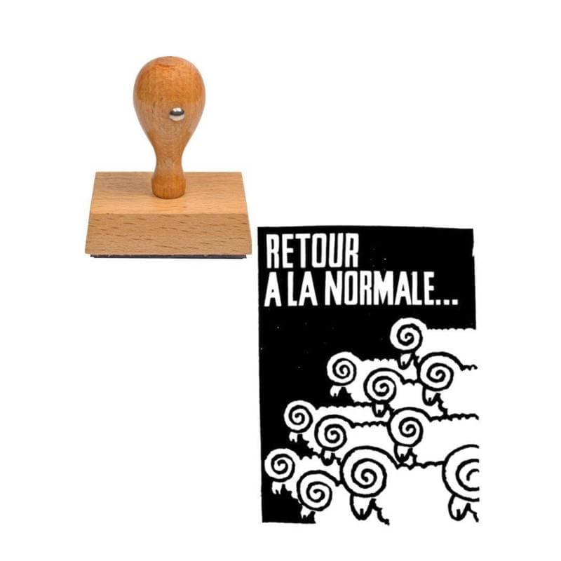 Tampon Mai 68 Retour à la normale — vue 1