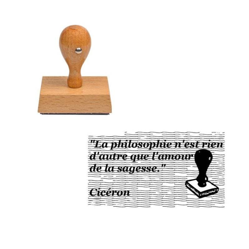 Tampon scrapbooking Diction : "La Philosophie" — vue 1