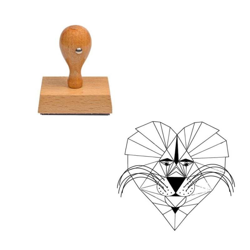 Tampon scrapbooking Tête de lion — vue 1