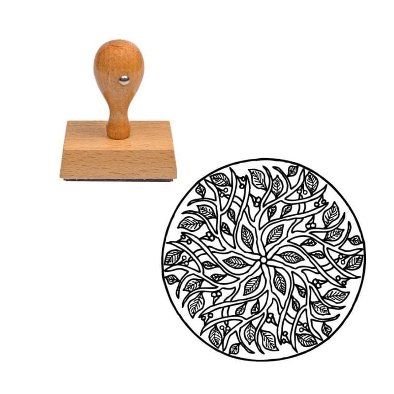 Tampon scrapbooking Mandala feuille — vue 1