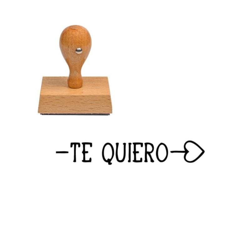 Tampon scrapbooking Te quiero — vue 1