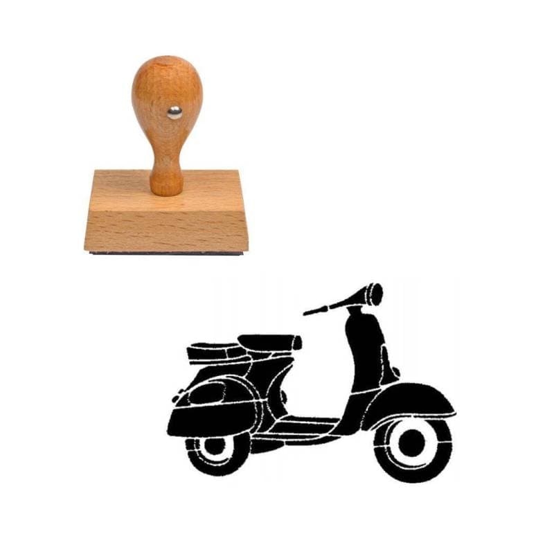 Tampon Scooter en bois — vue 1