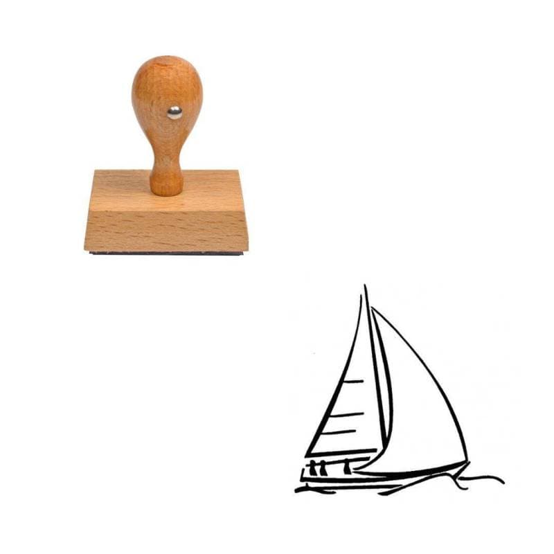 Tampon Voilier en bois — vue 1