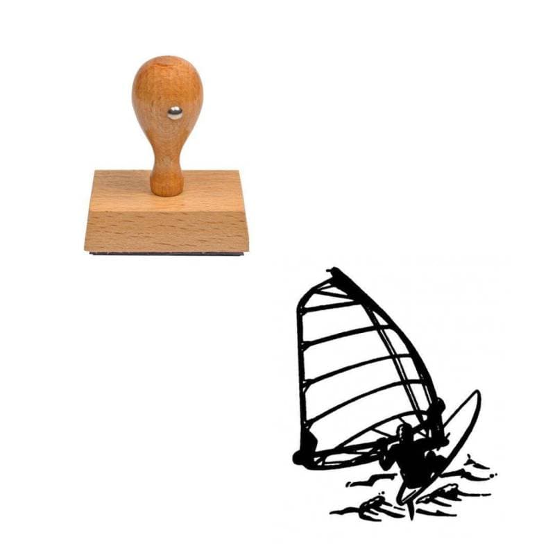 Tampon Planche à voile en bois — vue 1