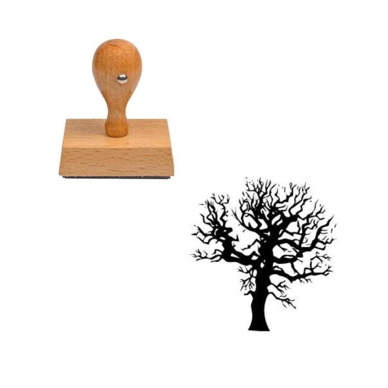 Tampon Halloween arbre — vue 1