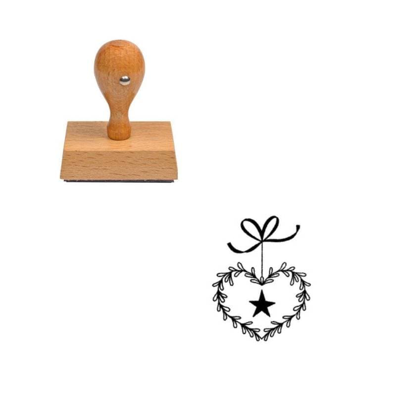 Tampon Noël Coeur — vue 1