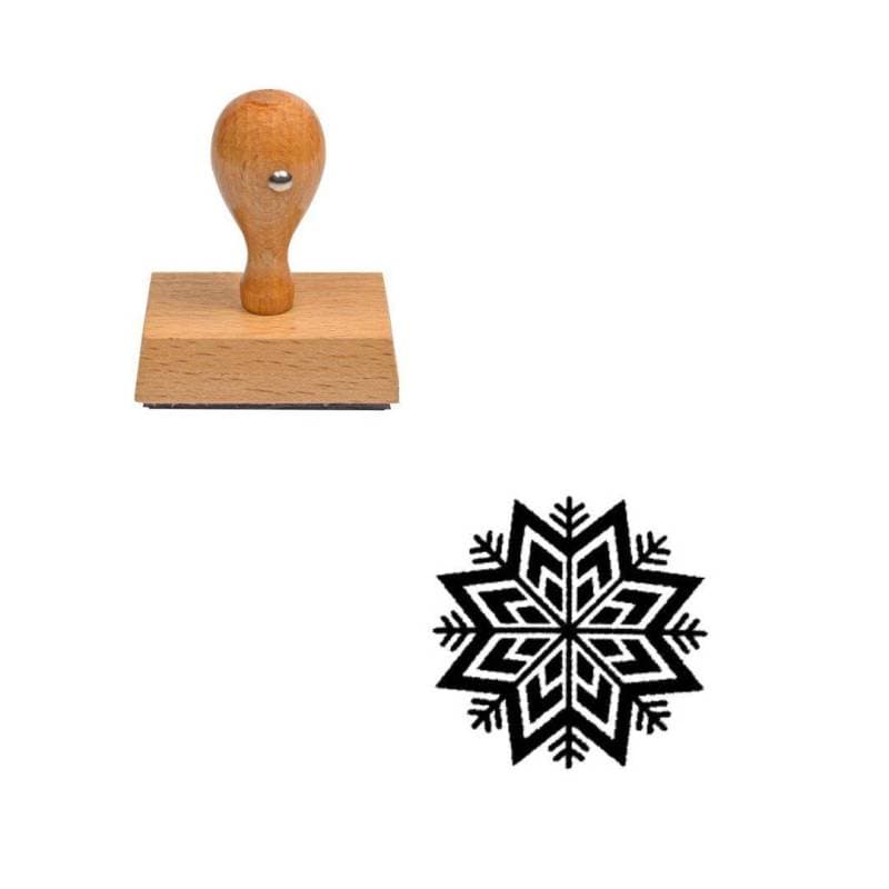 Tampon Noël Flocon de neige — vue 1