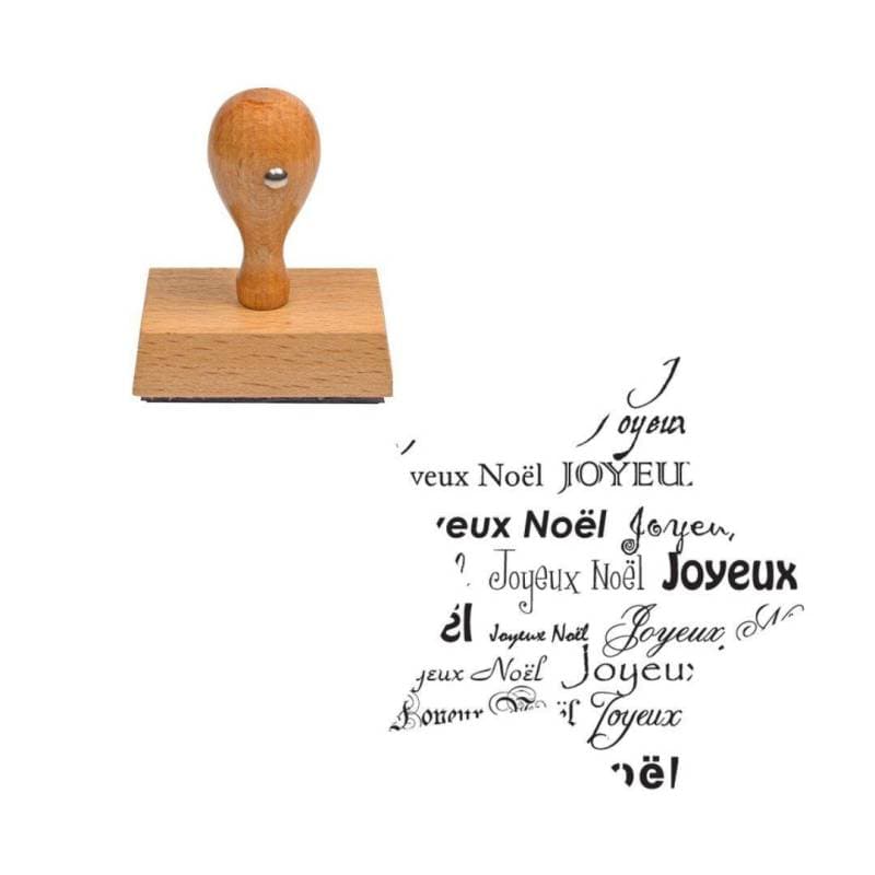 Tampon Noël Joyeux Noël en étoile — vue 1