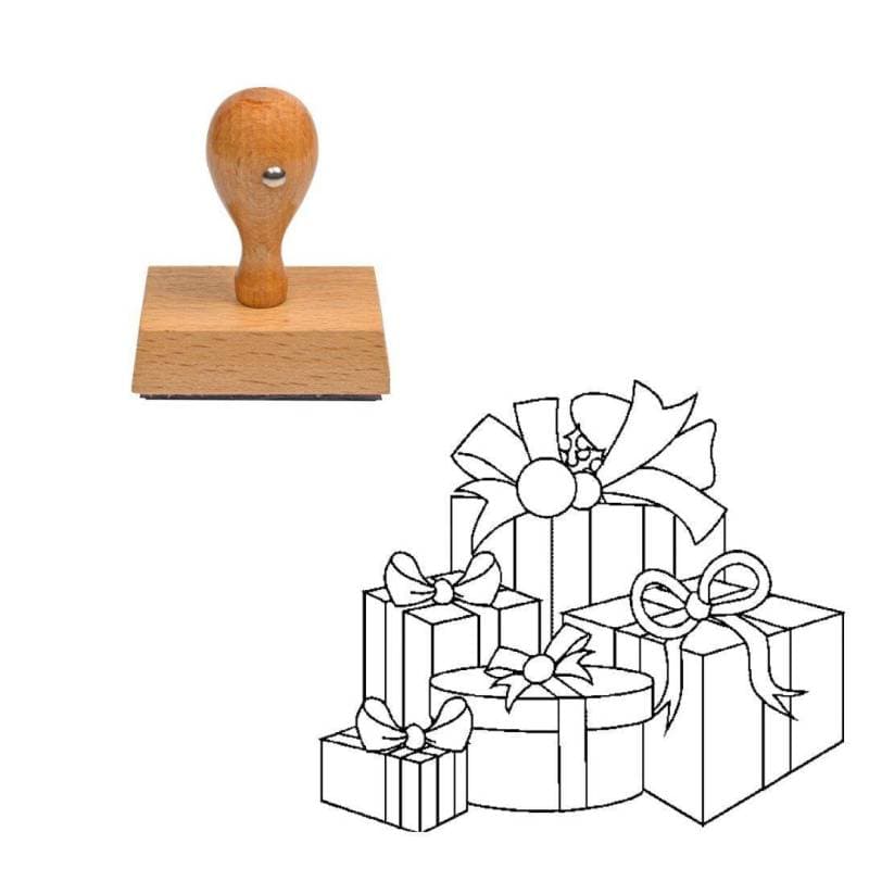 Tampon Noël Cadeaux de Noël — vue 1