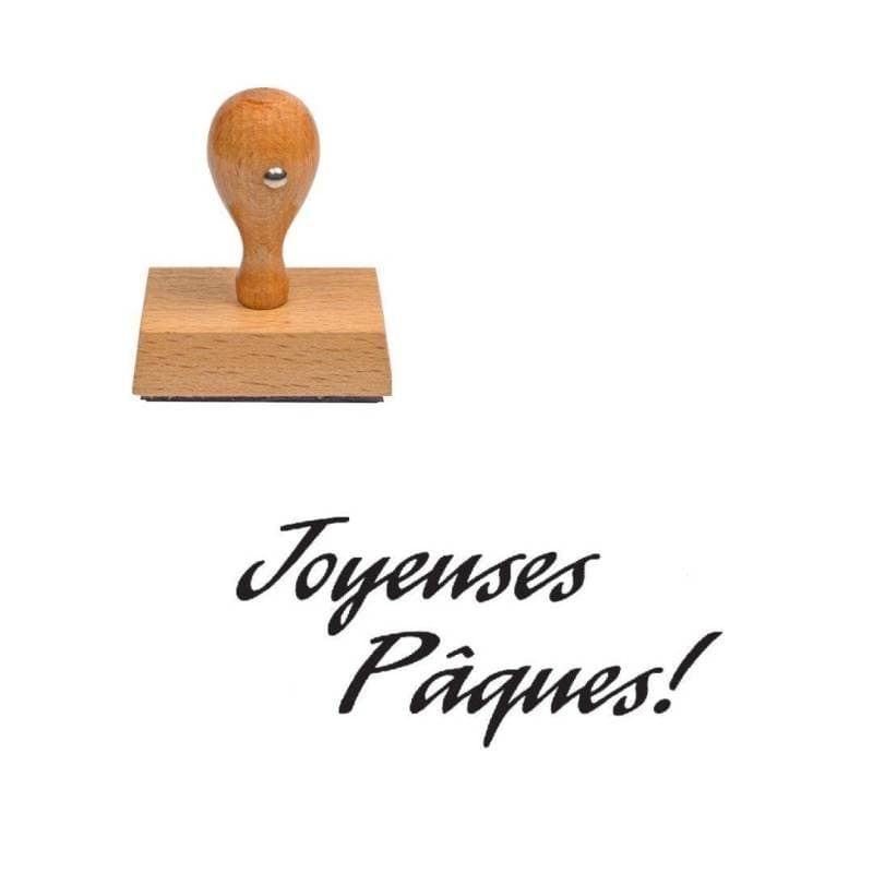 Tampon Pâques Joyeuses Pâques — vue 1