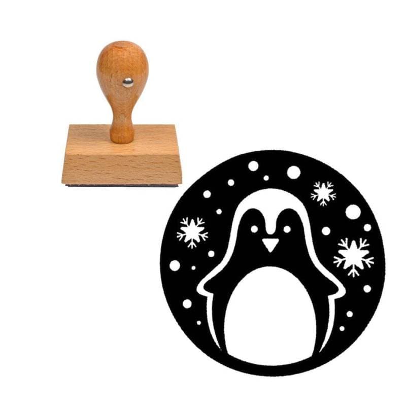 Tampon Noël Petit pingouin — vue 1