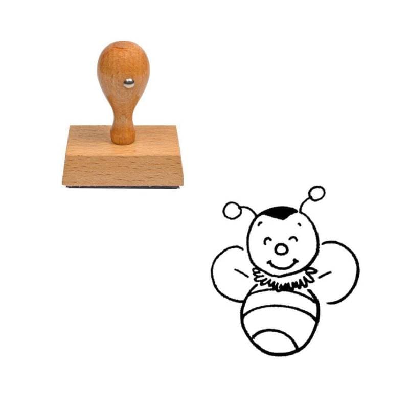 Tampon animaux Abeille en bois — vue 1