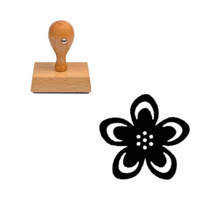 Tampon fleur simple — vue 1