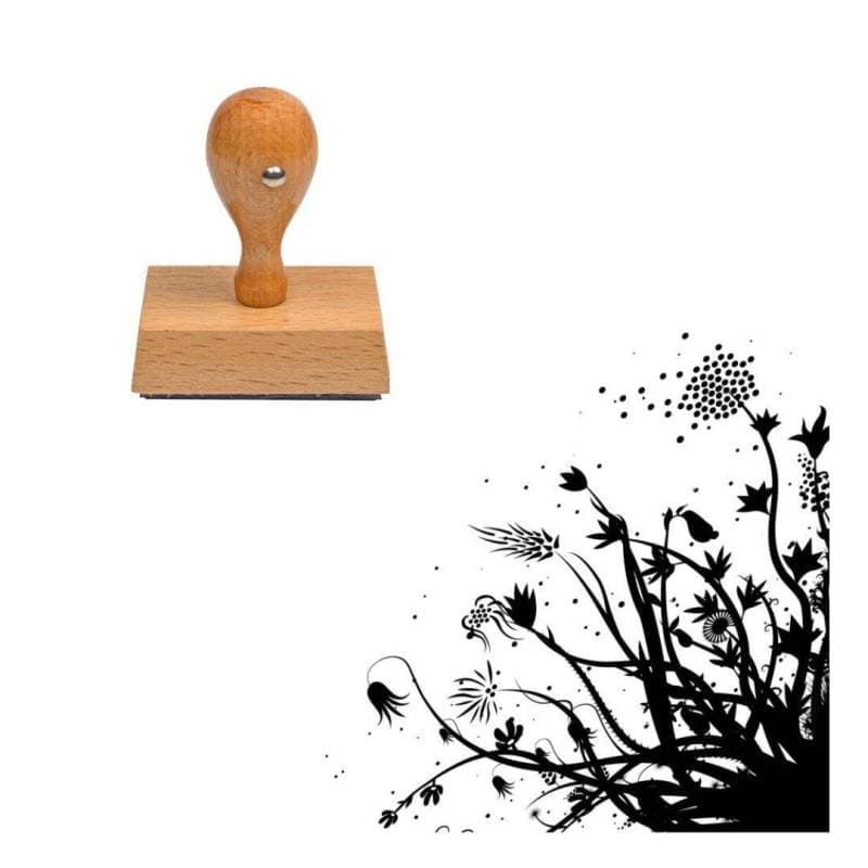 Tampon fleur au vent — vue 1