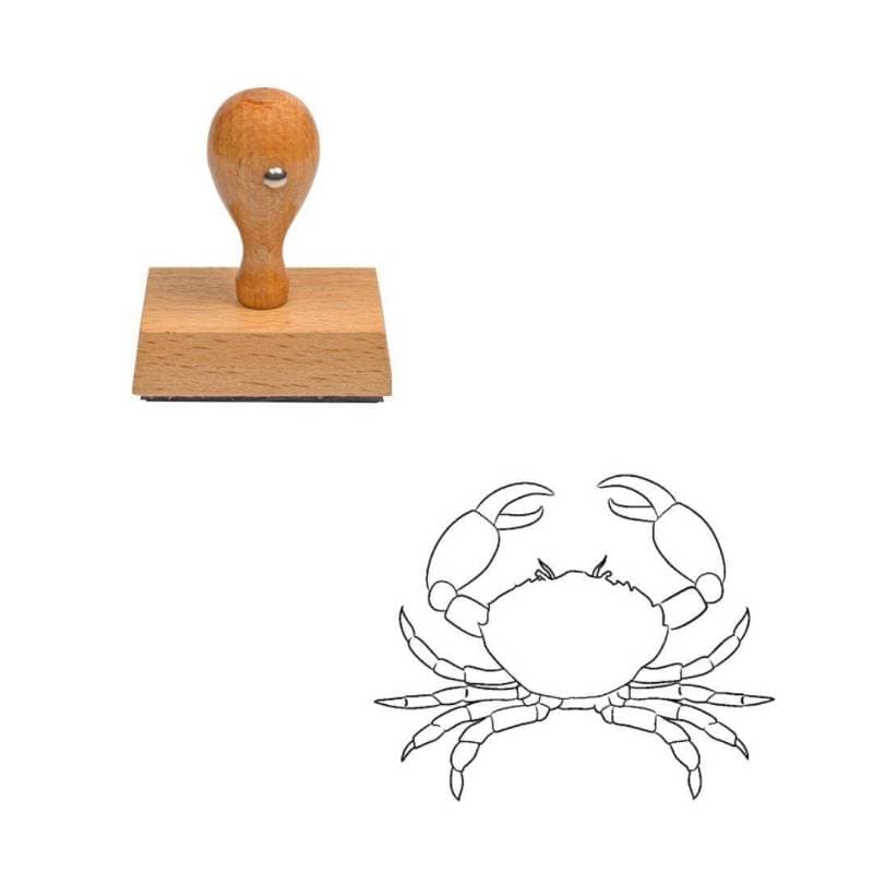 Tampon animaux Crabe en bois — vue 1