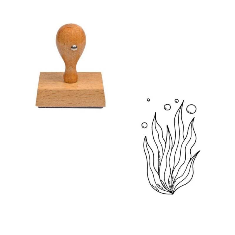 Tampon animaux Algue en bois — vue 1