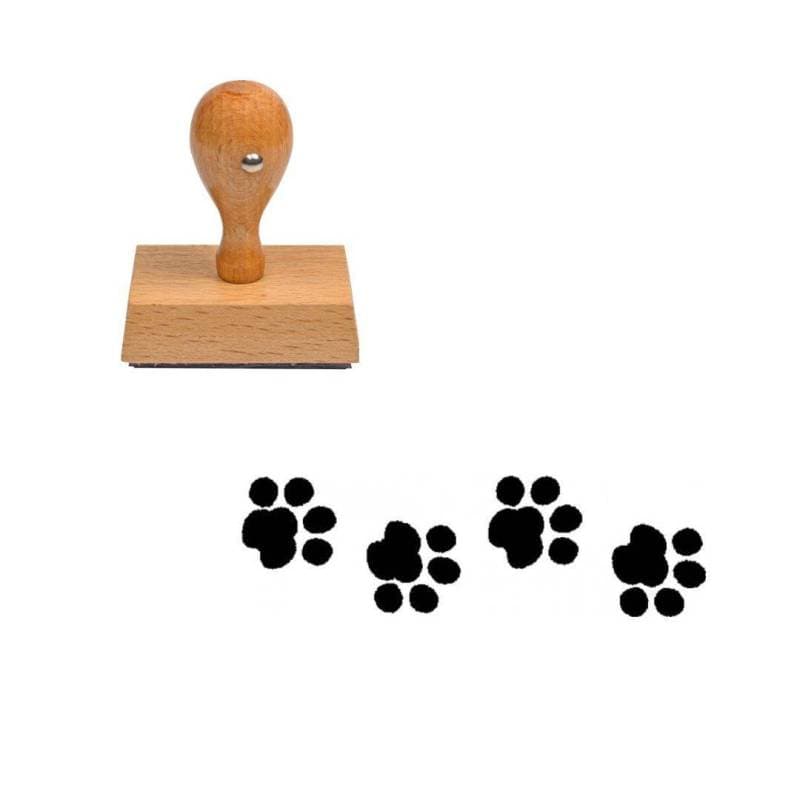 Tampon animaux Pâtes de chat en bois — vue 1