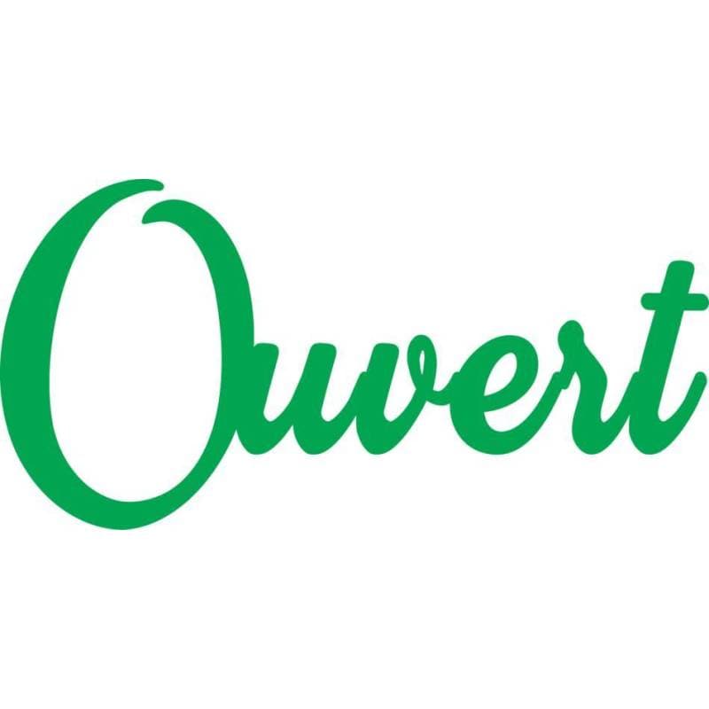 Plaque Ouvert — vue 1