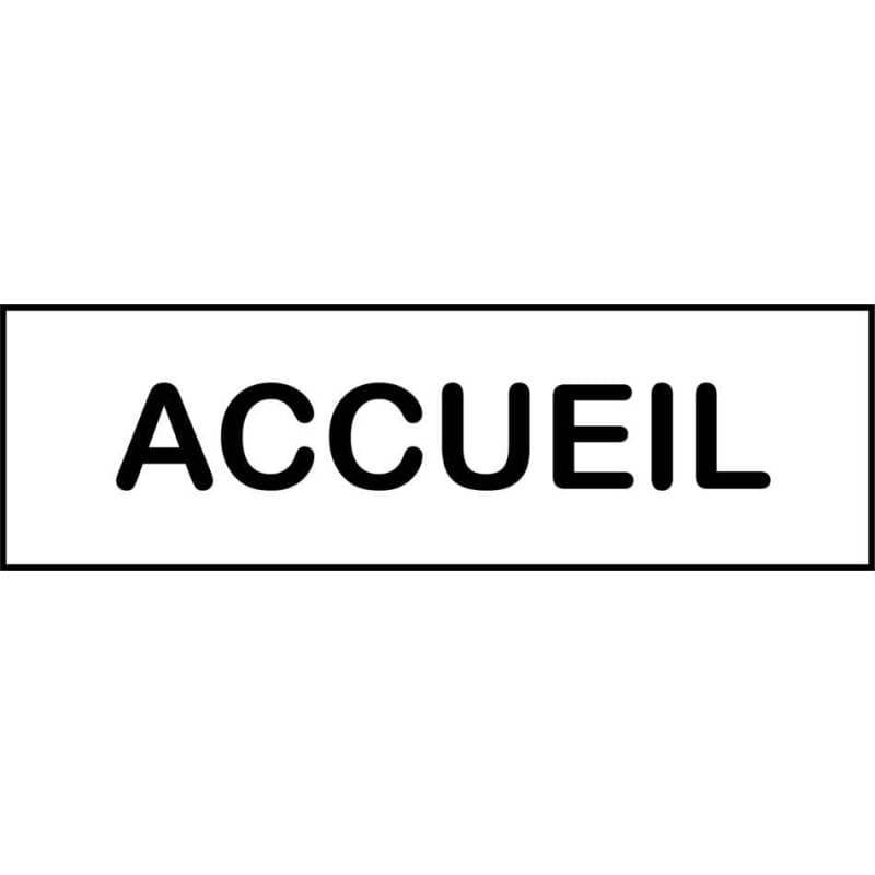 Plaque accueil — vue 1