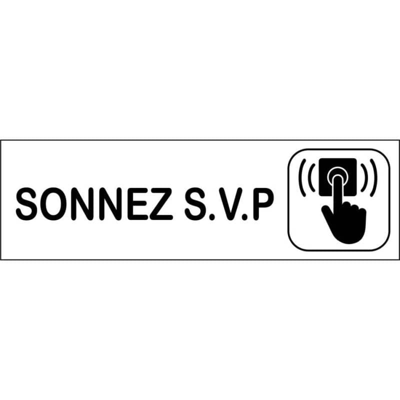 Plaque Sonnez svp — vue 1