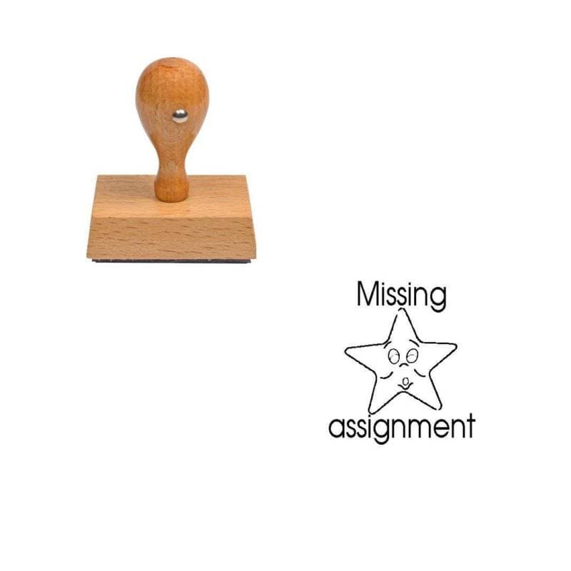 Tampon anglais Missing assignment — vue 1