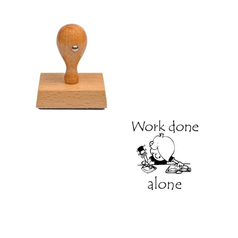 Tampon anglais Work done alone — vue 1