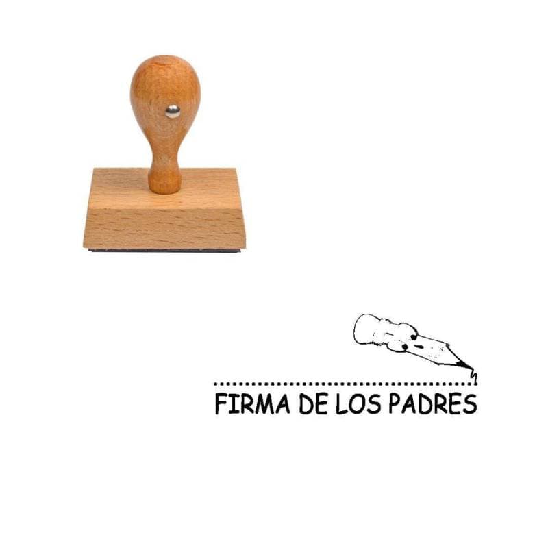 Tampon espagnol Firma de los padres — vue 1