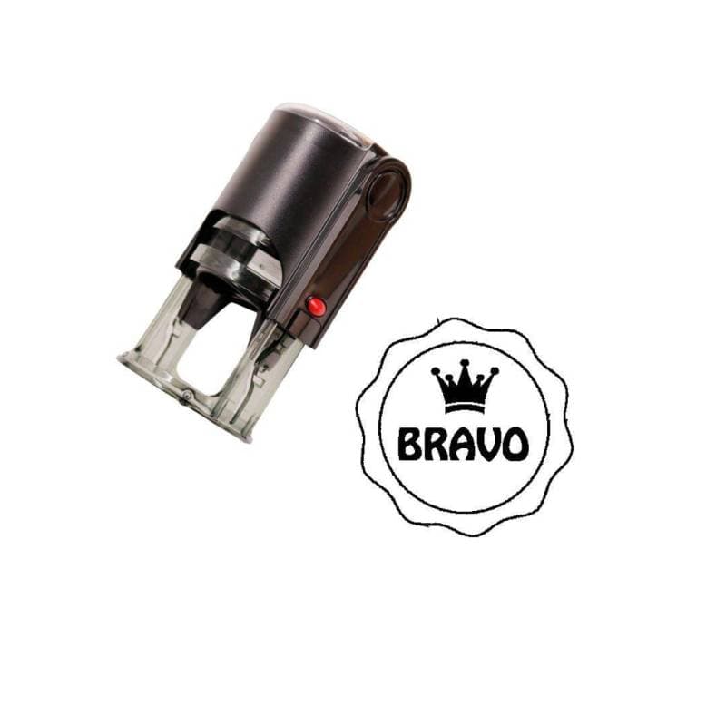 Tampon encreur enseignant bravo — vue 1