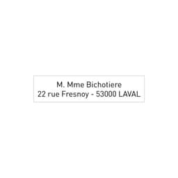 Tampon encreur 4918 2 lignes de texte — vue 2