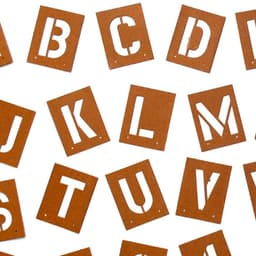 Pochoir en lettre (26 lettres) — vue 2
