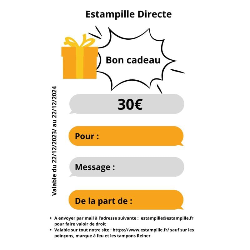 Bon cadeau de 30€
