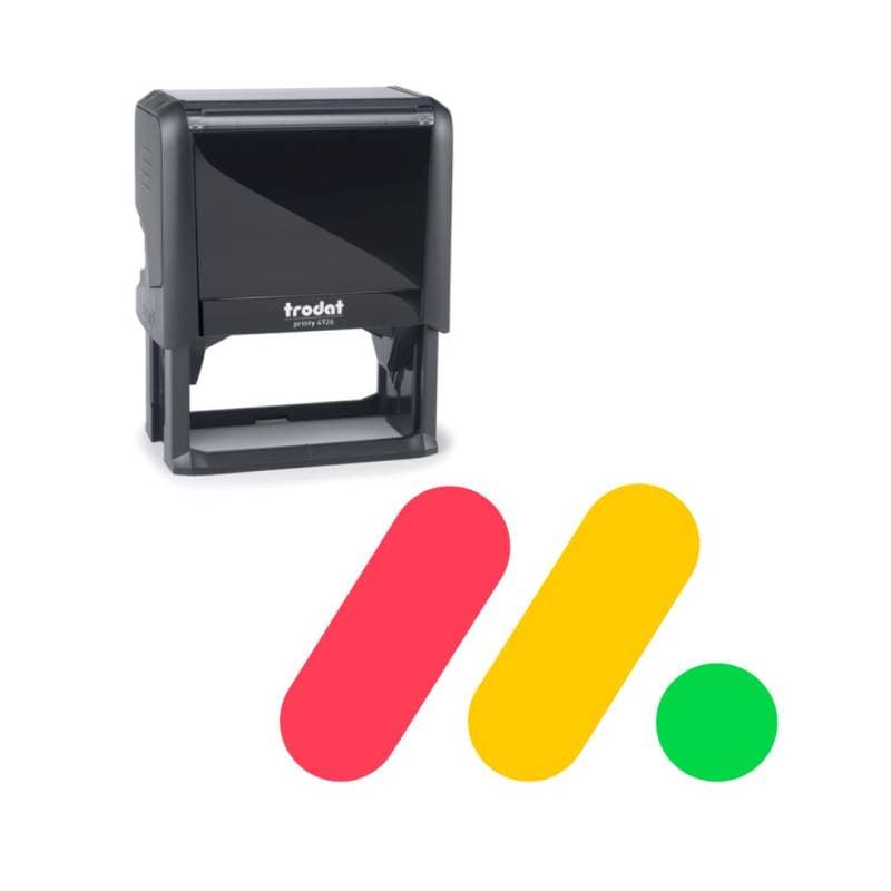 Tampon couleur en 3 couleurs 4926 — vue 1