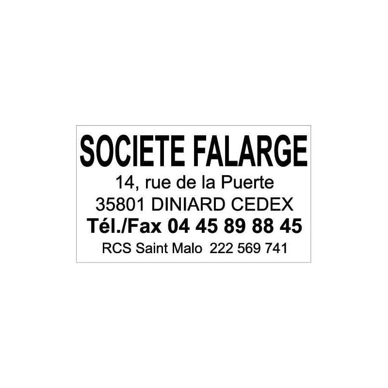 Empreinte tampon 5200 — vue 1