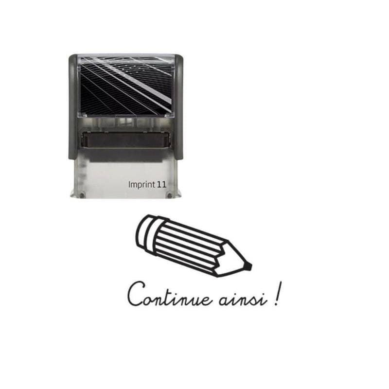 Tampon enseignant encreur Continue ainsi — vue 1