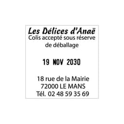 Tampon dateur 4724 à personnaliser 6 lignes — vue 2