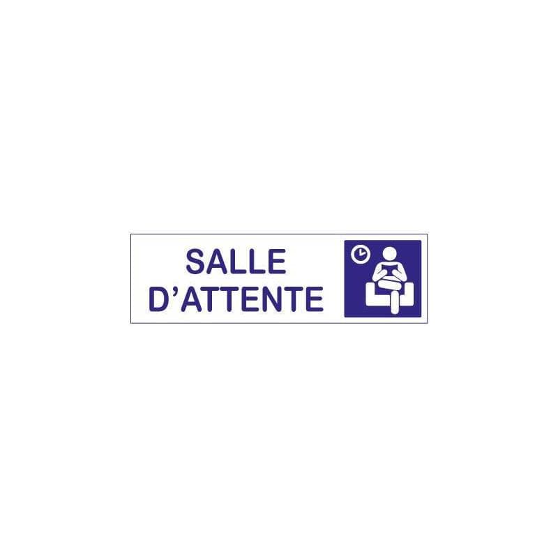 Plaque salle d'attente — vue 1